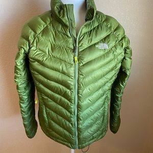 The North Face down jacket.